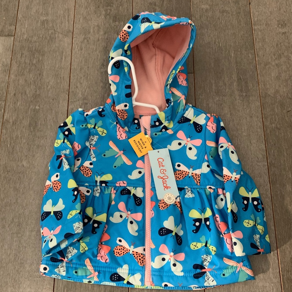Color toddler rain jacket for girls